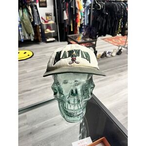 Vintage 1992 Marvin The Martian Cartoon Warner Bros Youth Snap Back Hat OSFA